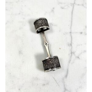 Antique Sterling Flower Brooch Holder